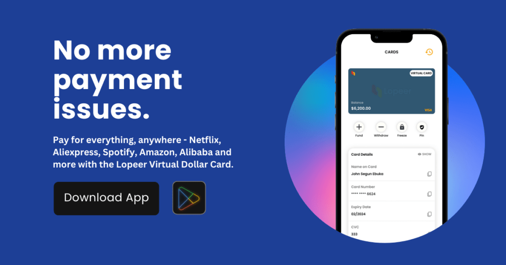 Get a Virtual USD Card in Nigeria