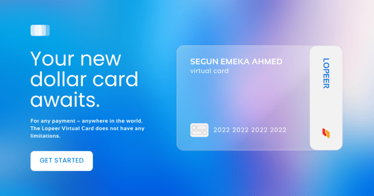 Lopeer Your new dollar card awaits