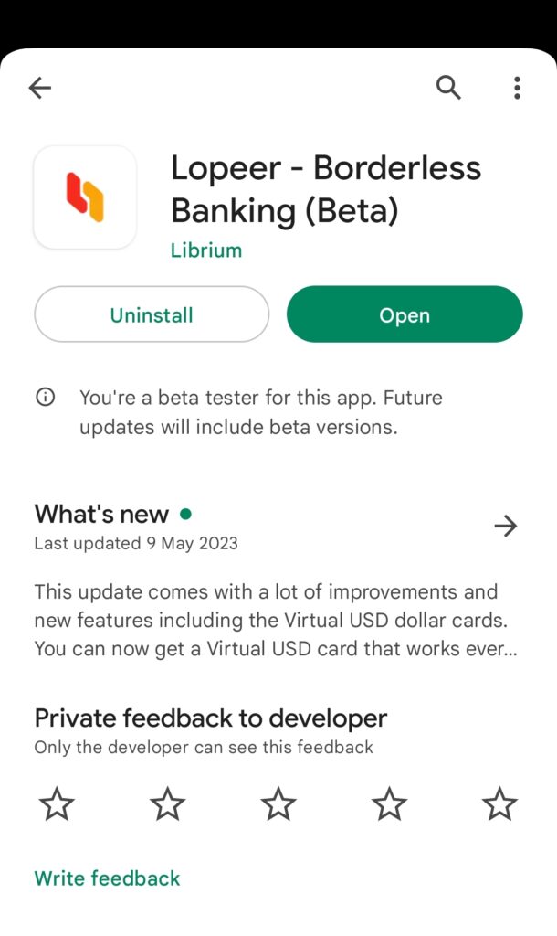 Lopeer on Google play